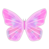 papillon rose volant png