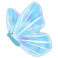 blu farfalla design png