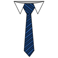 blue striped tie png