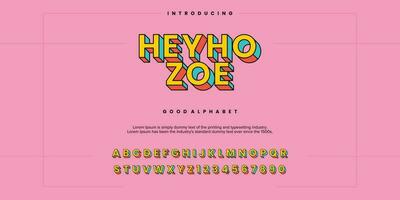 futuristic minimalist display font design, alphabet, typeface, letters and numbers, typography. vector