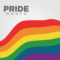 pride month social media post background vector