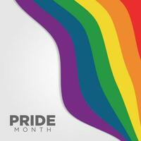 pride month social media post background vector