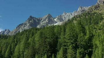 Süd- Seite von mont blanc Massiv von Antenne Aufnahmen video