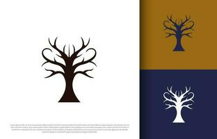 árbol icono vector sencillo decoración silueta vector ilustración en negro color adecuado para tu diseño necesidades en el campo de repoblación forestal. icono diseño