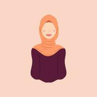 hembra personaje diseños vistiendo hijab en de moda, popular y moderno estilos. varios avatares de musulmán hembra caracteres son adecuado para el necesidades de islámico gráfico elementos. vector diseño