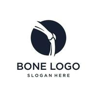 Bone or orthopedic logo template design for bone care and bone health. vector