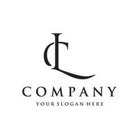 lujo y moderno monograma inicial letra cl , lc , l , C monograma logo diseño.logo para negocio, negocio tarjeta o identidad y compañía. vector