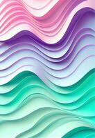 abstract colorful wavy background, ai generation photo