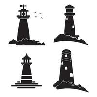 lighthouse icon vector illustration logo template