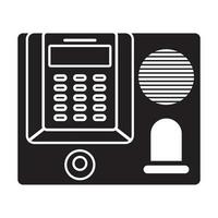 Attendance machine icon,logo illustration design template. vector