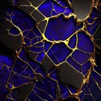Stone background texture, lapis lazuli, ai generation. photo