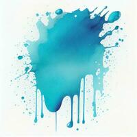 blue stains background, watercolor, ai generation photo