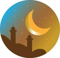 Holy Ramadan Kareem Moon Vector