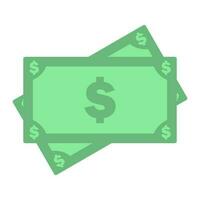 Money banknote on a white background. Vector illustration