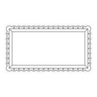 Vector frame, decor, isolated on white