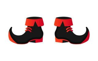 Vector halloween shoes, witch shoes