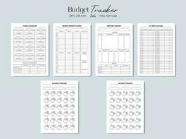 Budget tracker, budget planner. Vector illustration