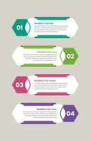 Project plan and process overview steps infographic layout design with minimal abstract shape vector