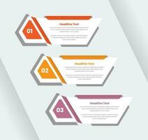 Abstract designed modern business strategy presentation infographic card design vector