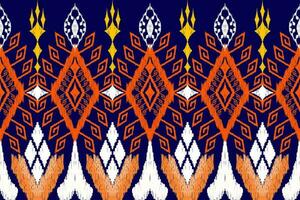 Ethnic Figure aztec embroidery style. Geometric ikat oriental traditional art pattern.Design for ethnic background,wallpaper,fashion,clothing,wrapping,fabric,element,sarong,graphic,vector illustration vector