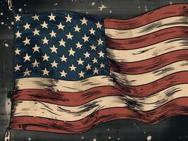 American Flag Clipart photo