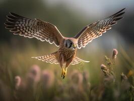 Kestrels Hover Master of the Wind Over the Meadows photo