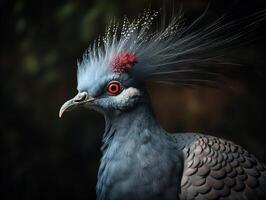 The Stunning Beauty of the Victoria Crowned Pigeon photo