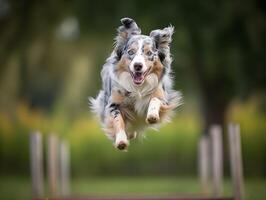 The Australian Shepherd's Agility in Action photo