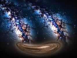 The Great Divide Spiral Galaxys Cosmic Rift photo