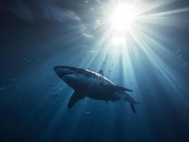 Great White Hunter Stealth and Power Beneath the Waves photo
