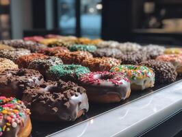 The Delightful Details of Donuts in Display photo