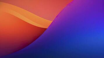 two tone orange and purple and blue gradient, beautiful, simple , smooth, generate ai photo