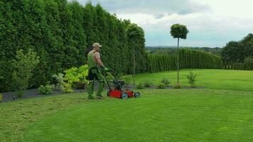 Lawn Maintenance In Suburban Property. video