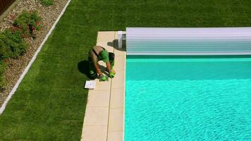 Private Residential Outdoor Pool Maintenance. video