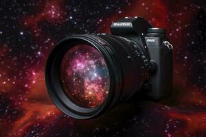 capturar el intrincado detalles de el Orión nebulosa, uno de el más bien conocido y fotografiado profundo espacio objetos, generar ai foto