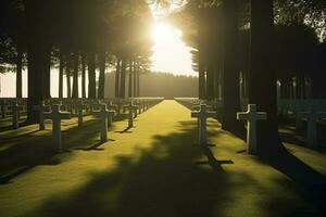 national cemetery, generate ai photo