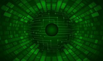 Modern Holographic Globe on Technology Background vector