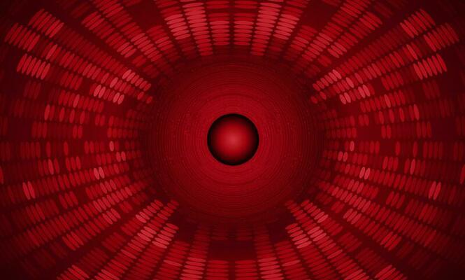 Modern Holographic Globe on Technology Background