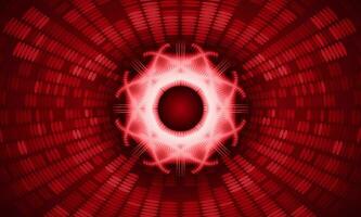 Modern Holographic Globe on Technology Background vector