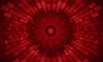 Modern Holographic Globe on Technology Background vector