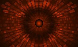 Modern Holographic Globe on Technology Background vector