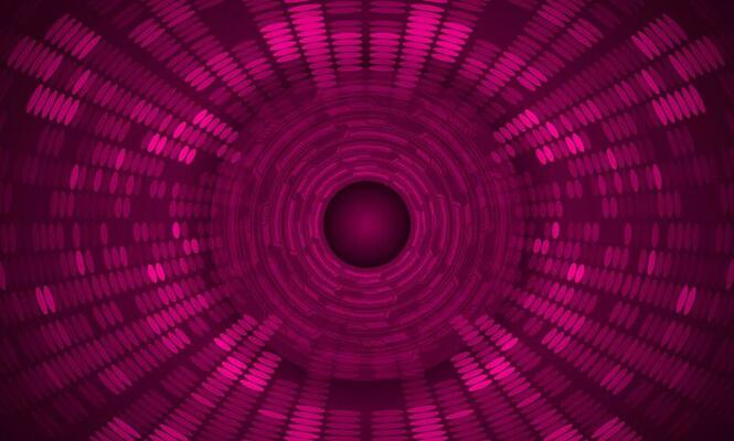 Modern Holographic Eye on Technology Background