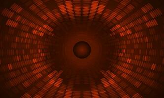 Modern Holographic Eye on Technology Background vector