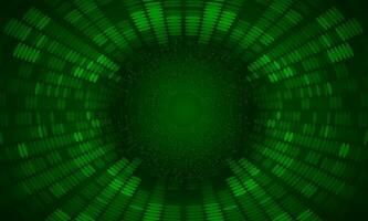 Modern Holographic Eye on Technology Background vector