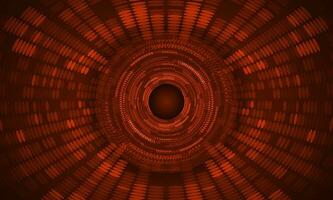 Modern Holographic Eye on Technology Background vector