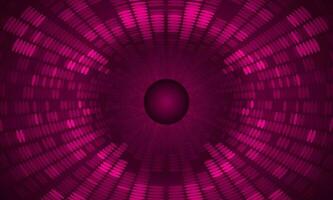 Modern Holographic Eye on Technology Background vector
