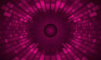 Modern Holographic Eye on Technology Background vector