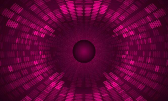 Modern Holographic Eye on Technology Background