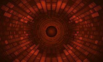 Modern Holographic Eye on Technology Background vector