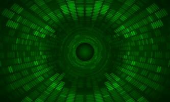 Modern Holographic Eye on Technology Background vector
